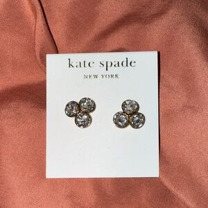 Kate Spade Gold and Silver Crystal Earrings